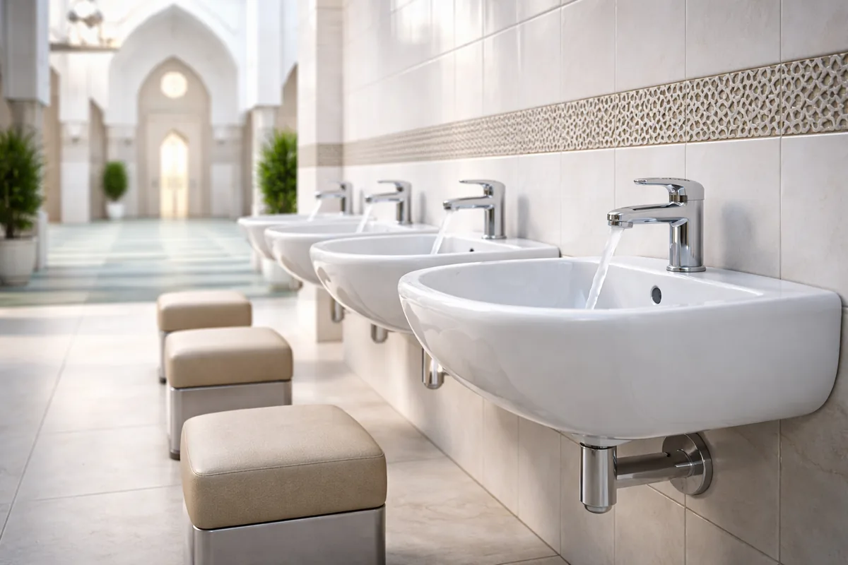 Pourquoi choisir des lavabos d'ablutions en céramique antibactérienne pour mosquées